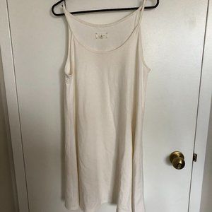 LOFT cream swing dress